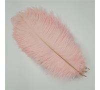 BOXIZ 10 pz/lotto 45-50CM Piume di struzzo colorate per artigianato decorazione di nozze accessori artigianali centrotavola centrotavola carnevale prugne decorazione-rosa chiaro-.