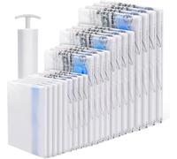 BoxLegend Sacchetto Sottovuoto 21 Pezzo, 4XL/4L/4M/4S/5 * Travel Hand Roll Sacchetto di Immagazzinaggio sottovuoto Sacchetto di Sigillazione per Vestiti, Piumoni, Cuscini, Coperte, Bambola, 1 Pompa