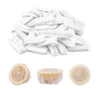 BOXOB 100 pz Pellicole Estensibili per Limoni, Riutilizzabili Sacchetti per Limoni Freschi Rete per Succo di Limone per Spremitura Coperture in Rete per Limoni per Metà o Spicchi di Limone (Bianco)