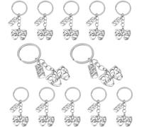 BOXOB 12pz Portachiavi Teatro, Portachiavi Maschere Drammatiche Maschere Commedia e Tragedia Accessori Insegnanti Studenti Teatro per Attori Attrici Amanti del Musical Artisti Regalo di Laurea