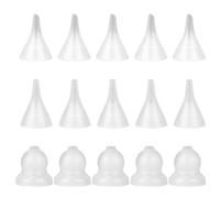 BOXOB 15 Pezzi di Punte di Ricambio per Aspiratore Nasale, Parti Ricambio in Silicone Compatibili con GROWNSY Watolt LittleTora HEYVALUE Cocobela HailiCare KIDIRA TEQIN X-Bosak