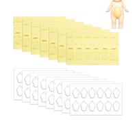 BOXOB 180 Pezzi di Nastri Adesivi per Sonny Angel, Cuscinetti Adesivi Trasparenti Bifacciali Mini Figure di Bambola Colla Rimovibile Senza Tracce Mastice Adesivo Sostitutivo per Sonny Baby
