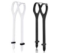BOXOB 2 Pezzi Cinturino per Maschera Subacquea, Nero e Trasparente, Silicone Universale per Immersioni Nuoto Snorkeling