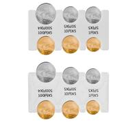 BOXOB 2 Pezzi Porta Monete Yen Giapponesi, Plastica Distributore di Monete JPY con 6 Slot Rettangolare Organizer per Cambio Auto Borsa da Collezione per Viaggio (Trasparente, Bianco)