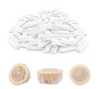 BOXOB 200 pz Coperture per Limoni per Spremere, Sacchetti per Spicchi di Limone Pellicole Elastiche Rete per Succo di Limone Panni per Spremitura, Ideali per Spremere Limoni o Lime Freschi (Bianco)