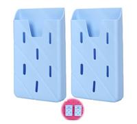 BOXOB 2pz Supporto Telefono per Bogg Borsa, Silicone Supporto Custodia Cellulare Porta Smartphone Inserti Accessori per Bogg Tutte Borse Spiaggia con Ciondoli (Blu)