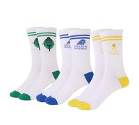 BOXOB 3 Confezione Calzini da Pickleball, Cotone Traspiranti Calzini da Pickle Taglia Unica Accessori da Pickleball Divertenti Regali da Pickleball per Uomini e Donne