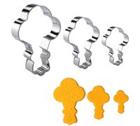 BOXOB 3 Pz Tagliapasta a Forma di Palloncino, 5,1, 7,6, 10,2 cm Balloon Cookie Cutter Strumento per la Cottura di Biscotti Compleanno Utensile da Cucina per Preparare Biscotti Pane Impasto