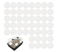 BOXOB 48pz 6,35cm Dischi Filtranti Adesivi Monotubo, 2mm Spessore Cuscinetti Filtranti Funghi Traspiranti e Resistenti Alle Alte Temperature Ideali Forniture per Coltivazione Funghi
