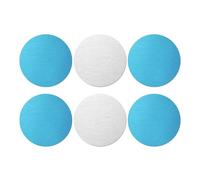 BOXOB 6pz Piastra Metallo Adesiva, Metallo Strisce Magnetiche di Ricambio con Retro Adesivo Striscia di Luci Magnetiche per Luci LED Magnetiche e Luci Sottobanco (Girare)