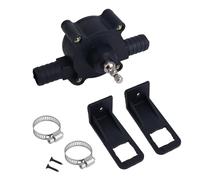 BOXOB Pompa A Trapano Manuale Trasferimento Acqua, Mini Pompa Elettrica Trasferimento Liquidi per Benzina Olio Diesel & Liquidi Portatile Autoadescante Pompaggio Rapido per Casa Garage Fattoria