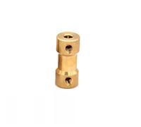 BOXONLY D9 mm x L20 mm albero in ottone accoppiatore rigido accoppiatore motore adattatore, accoppiatore rigido, 3,17 mm a 5 mm
