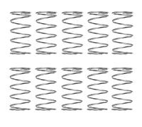 Boxonly Molla a compressione per macchine domestiche tosaerba industriali in acciaio inox, molla compressa diametro esterno 6 mm, diametro esterno 1 mm, filo 20 mm, lunghezza libera, 10 pezzi