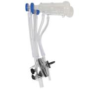 boxoon 10 x 6,3 x 6,3 in pecora/capra che munge il cluster, plastica/gomma costruito, collettore del latte di 4 tubi per la mungitrice & i carretti mobili