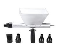 boxoon Pistola elettrica resistente per malta con 4 ugelli, strumento di riempimento per malta in metallo per pareti, porte, fessure delle finestre, compatibile con trapano elettrico