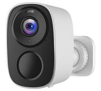 boxoon Telecamera di sicurezza wireless per esterni ad energia solare, rilevamento del movimento HD AI, WiFi, conversazione bidirezionale, impermeabile, visione notturna IR, monitoraggio offline, per