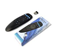 BOXPUT BPR2S Plus 2.4G RF, dotato di ricevitore USB, Bluetooth voce, mouse volante telecomando, giroscopio a 6 assi, 4TV tasti apprendimento infrarossi, compatibile con Android TV Box e TV Stick