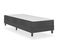 vidaXL Letto a Molle Grigio in Tessuto 80x200 cm