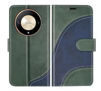 BoxTii Cover per Honor Magic 6 Lite 5G / Honor X50 / Honor X9B, Custodia in PU Pelle Portafoglio, Magnetica Cover a Libro con Slot per Schede per Honor Magic 6 Lite 5G / X50 / X9B, Verde