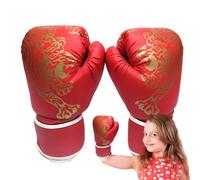 Boxtrainingshandschuhe,Boxsackhandschuhe, Sparring-Boxhandschuhe, Kinder Boxhandschuhe, Kinder Unisex PU Leder Tiger bedruckt Fight Match Handschutz Fitness Sporthandschuhe für Männer
