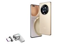 BoxWave Adattatore compatibile con Honor Magic4 Pro - Adattatore angolare MagnetoSnap PD, connettore di ricarica magnetico Salva dispositivo - Argento metallizzato