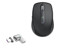 BoxWave Adattatore compatibile con Logitech MX Anywhere 3S - MagnetoSnap PD Angle Adapter, connettore di ricarica magnetico dispositivo Saver - argento metallizzato