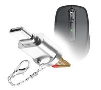 BoxWave Adattatore compatibile con Logitech MX Anywhere 3S - Micro SD Card miniReader, USB Type-C OTG Reader USB3.0 adattatore portachiavi - argento metallizzato