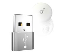 BoxWave Adattatore compatibile con Soundcore Sleep A10 - USB-A a C PortChanger (confezione da 5), Type-C OTG Convert Adattatore dati di ricarica - Argento metallizzato