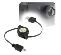 BoxWave Cavo compatibile con AKASO V50 Pro Action Camera - miniSync, retrattile, cavo di sincronizzazione portatile