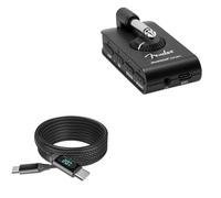 BoxWave Cavo compatibile con amplificatore per cuffie Fender Mustang Micro Guitar - Cavo PowerDisplay PD (1,8 m) - USB-C a USB-C (100W), informazioni sulla potenza LED Nylon intrecciato extra lungo