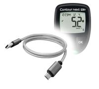 BoxWave Cavo compatibile con Ascensia Diabetes Care Contour Next GEN - Micro USB DuraCable, cavo di ricarica micro USB intrecciato - Grigio siderale