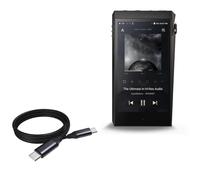 BoxWave Cavo compatibile con Astell & Kern A&Ultima SP2000T - Cavo DirectSync PD (0,9 m) - USB-C a USB-C (100W), ricarica intrecciata di tipo C e sincronizzazione rapida - Nero corvino