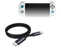 BoxWave Cavo compatibile con Ayn Odin - Cavo DirectSync PD (0,9 m) - USB-C a USB-C (100W), ricarica intrecciata di tipo C e sincronizzazione rapida, nero corvino