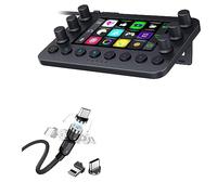 BoxWave Cavo compatibile con controller Razer Stream - Cavo MagnetoSnap AllCharge, Cavo di ricarica magnetico USB Type-C Micro USB - Nero Jet