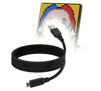 BoxWave Cavo compatibile con Divoom Pixoo-Max Pixel Display - DirectSync - USB 3.0 A a USB 3.1 Tipo C, cavo di ricarica e sincronizzazione USB C - 1,8 m - Nero