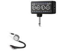BoxWave Cavo compatibile con Donner Guitar Headphone Amp Mini Turbo - AllCharge miniSync, cavo USB retrattile portatile - Jet Black