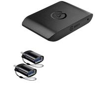 BoxWave Cavo compatibile con Elgato HD60 X - PortChanger da USB-C a A (confezione da 2), portachiavi portatile USB Type-C OTG USB - Nero ardesia