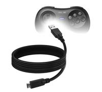 BoxWave Cavo compatibile con Gamepad Bluetooth 8BitDo M30 DirectSync, USB 3.0 A a USB 3.1 Tipo C, cavo di ricarica e sincronizzazione USB C - 1,8 m - Nero