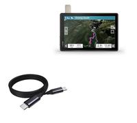 BoxWave Cavo compatibile con Garmin Tread XL Overland - DirectSync PD Cable (0,9 m) - USB-C a USB-C (100W), cavo intrecciato di ricarica e sincronizzazione di tipo C da 0,9 m, nero corvino