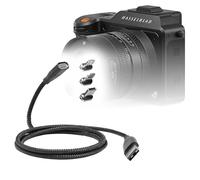 BoxWave Cavo compatibile con Hasselblad X2D 100C - Cavo MagnetoSnap PD AllCharge (100W), Ricarica Magnetica Intrecciato USB Type-C Micro - Jet Black