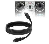 BoxWave Cavo compatibile con Hercules DJ DJControl Inpulse 500 - DirectSync - Cavo di sincronizzazione USB B a USB 3.1 Tipo C, USB B a C - 1,8 m - Nero