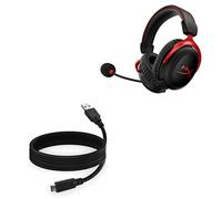 BoxWave Cavo compatibile con HyperX Cloud II Wireless - DirectSync - USB 3.0 A a USB 3.1 Tipo C, cavo di ricarica e sincronizzazione USB C - 1,8 m - Nero