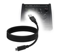 BoxWave Cavo compatibile con IK Multimedia Axe I/O ONE - DirectSync - USB 3.0 A a USB 3.1 Tipo C, Cavo di ricarica e sincronizzazione USB C - 1,8 m - Nero