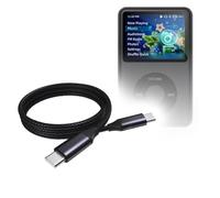 BoxWave Cavo compatibile con Innioasis Y1 - Cavo DirectSync PD (0,9 m) - USB-C a USB-C (100W), Ricarica intrecciata di tipo C e sincronizzazione rapida, nero corvino