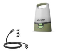 BoxWave Cavo compatibile con lanterna da campeggio LED Energizer Vision - Cavo MagnetoSnap PD AllCharge (100W), ricarica magnetica intrecciata USB Type-C Micro - Jet Black