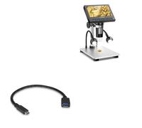 BoxWave Cavo compatibile con microscopio a moneta Elikliv EDM4 (10,9 cm) - Adattatore di espansione USB, aggiunge hardware collegato USB al tuo telefono