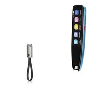 BoxWave Cavo compatibile con NEWYES Scan Reader Pen 3 Pro - Caricatore portachiavi USB di tipo C, portachiavi USB di tipo C a cavo USB di tipo A da 8 pollici, nero corvino