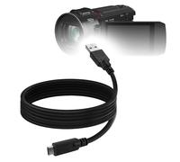 BoxWave Cavo compatibile con Panasonic HC-VX3 - DirectSync - USB 3.0 A a USB 3.1 Tipo C, cavo di ricarica e sincronizzazione USB C - 1,8 m - Nero