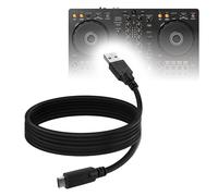 BoxWave Cavo compatibile con Pioneer DJ DDJ-FLX4 - DirectSync - USB 3.0 A a USB 3.1 Tipo C, cavo di ricarica e sincronizzazione USB C - 1,8 m - Nero