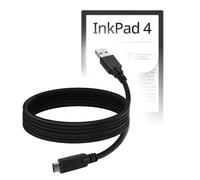 BoxWave Cavo compatibile con Pocketbook InkPad 4 - DirectSync - USB 3.0 A a USB 3.1 Tipo C, cavo di ricarica e sincronizzazione USB C - 1,8 m - Nero